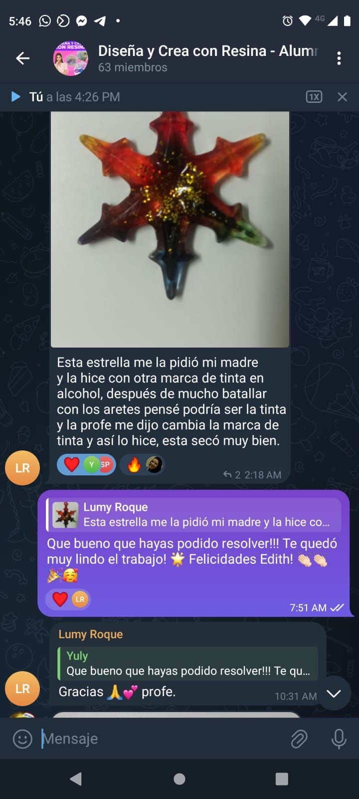 Alumna resolvió una dificultad con la guía de la profesora