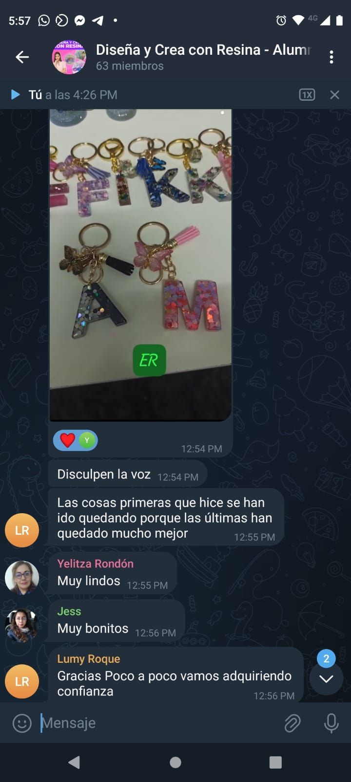 Alumna comenta que sus últimas piezas quedaron mucho mejor